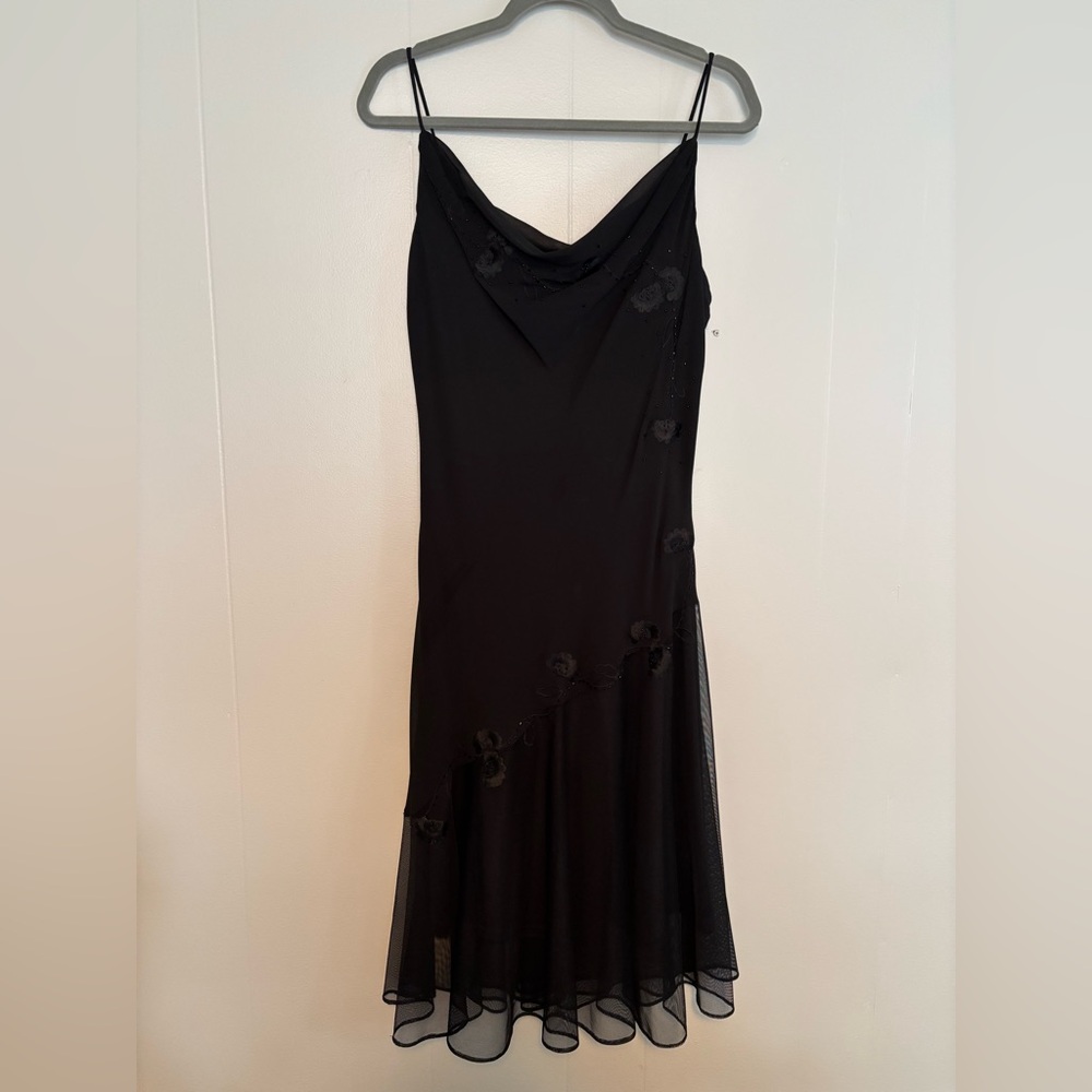 Chic Black Asymmetrical Dress